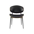 HOMLUX Set di 2 sedie da pranzo imbottite in pioppo, moderne sedie d'accento in similpelle per camera da letto, cucina, sala da pranzo, angolo colazione
