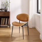 HOMLUX Set di 2 sedie da pranzo imbottite in pioppo, moderne sedie d'accento in similpelle per camera da letto, cucina, sala da pranzo, angolo colazione
