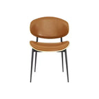 HOMLUX Set di 2 sedie da pranzo imbottite in pioppo, moderne sedie d'accento in similpelle per camera da letto, cucina, sala da pranzo, angolo colazione