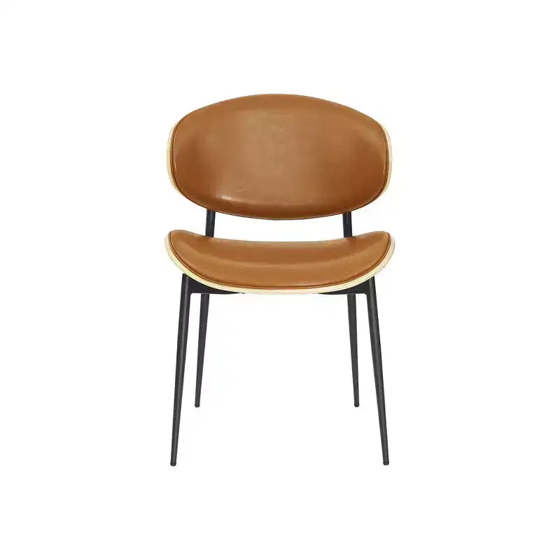 HOMLUX Set di 2 sedie da pranzo imbottite in pioppo, moderne sedie d'accento in similpelle per camera da letto, cucina, sala da pranzo, angolo colazione