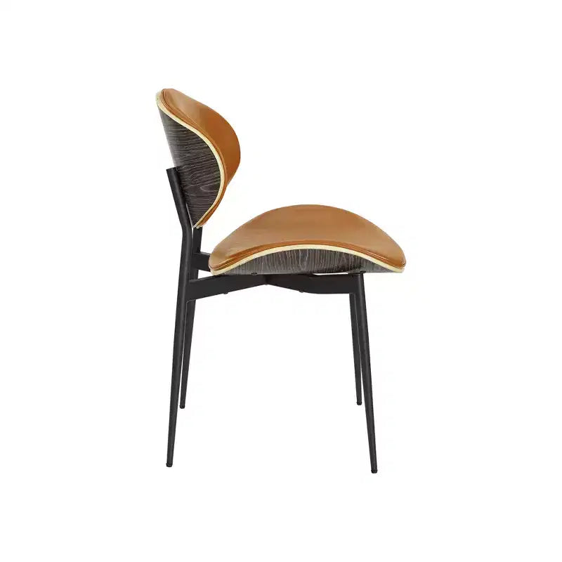 HOMLUX Set di 2 sedie da pranzo imbottite in pioppo, moderne sedie d'accento in similpelle per camera da letto, cucina, sala da pranzo, angolo colazione