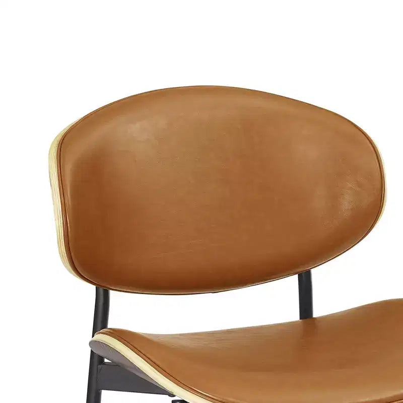 HOMLUX Set di 2 sedie da pranzo imbottite in pioppo, moderne sedie d'accento in similpelle per camera da letto, cucina, sala da pranzo, angolo colazione