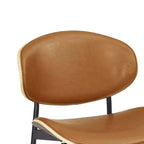 HOMLUX Set di 2 sedie da pranzo imbottite in pioppo, moderne sedie d'accento in similpelle per camera da letto, cucina, sala da pranzo, angolo colazione