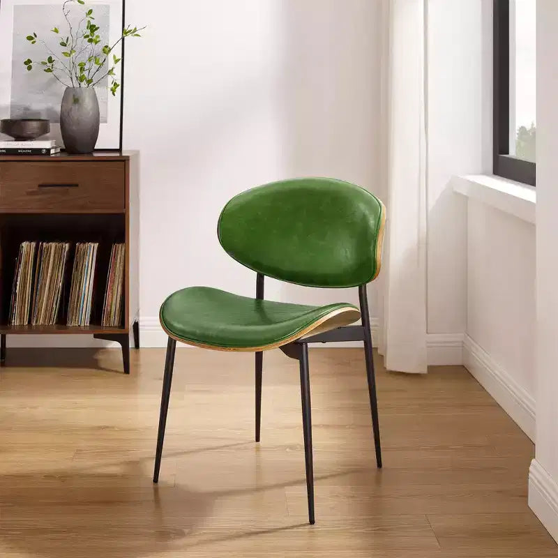 HOMLUX Set di 2 sedie da pranzo imbottite in pioppo, moderne sedie d'accento in similpelle per camera da letto, cucina, sala da pranzo, angolo colazione