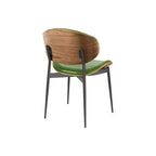 HOMLUX Set di 2 sedie da pranzo imbottite in pioppo, moderne sedie d'accento in similpelle per camera da letto, cucina, sala da pranzo, angolo colazione