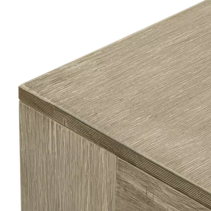 Tavolino da salotto rettangolare moderno Plank+Beam 40 con ripiano, Tavolo in legno massiccio con contenitore
