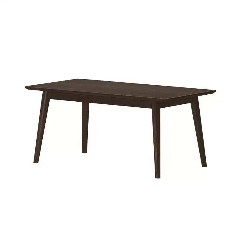 Plank+Beam Tavolini da caffè moderni di metà secolo in legno massiccio, 40" per il soggiorno