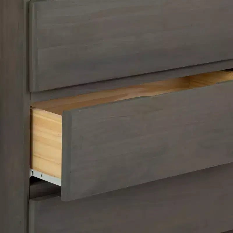 Comò a 5 cassetti in legno massello stile rustico Plank+Beam