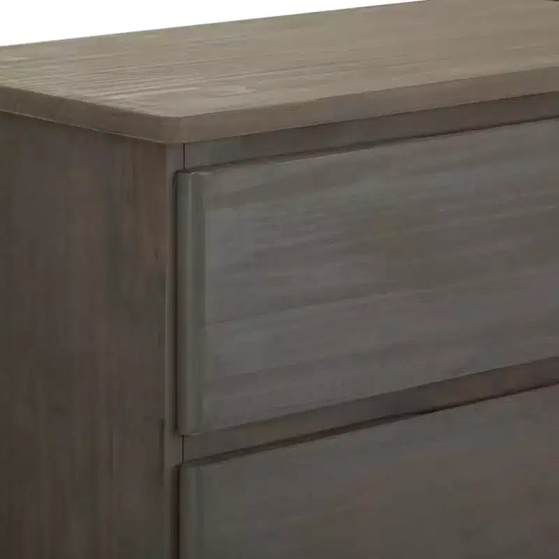 Comò a 5 cassetti in legno massello stile rustico Plank+Beam