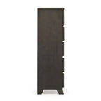 Comò a 5 cassetti in legno massello stile rustico Plank+Beam
