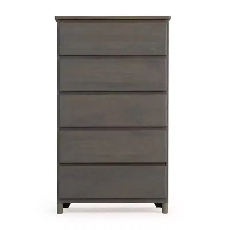 Comò a 5 cassetti in legno massello stile rustico Plank+Beam