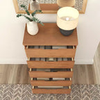 Comò a 5 cassetti in legno massello stile rustico Plank+Beam