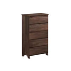 Comò a 5 cassetti in legno massello stile rustico Plank+Beam