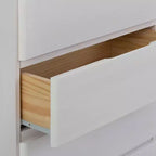 Comò a 5 cassetti in legno massello stile rustico Plank+Beam