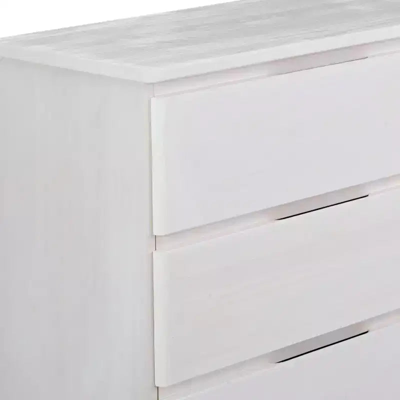 Comò a 5 cassetti in legno massello stile rustico Plank+Beam