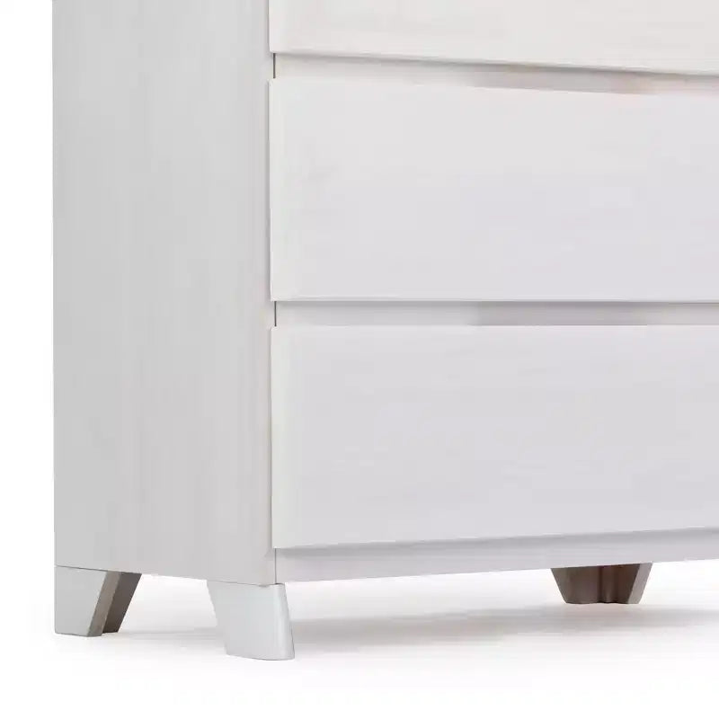 Comò a 5 cassetti in legno massello stile rustico Plank+Beam