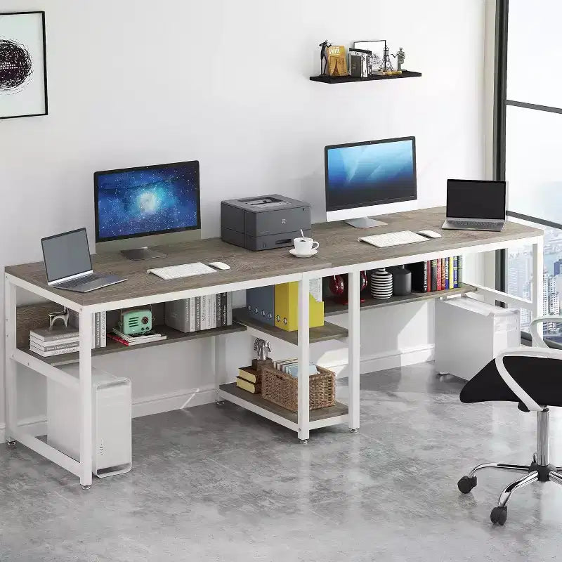 Scrivania per computer Lantine 78.7 con libreria