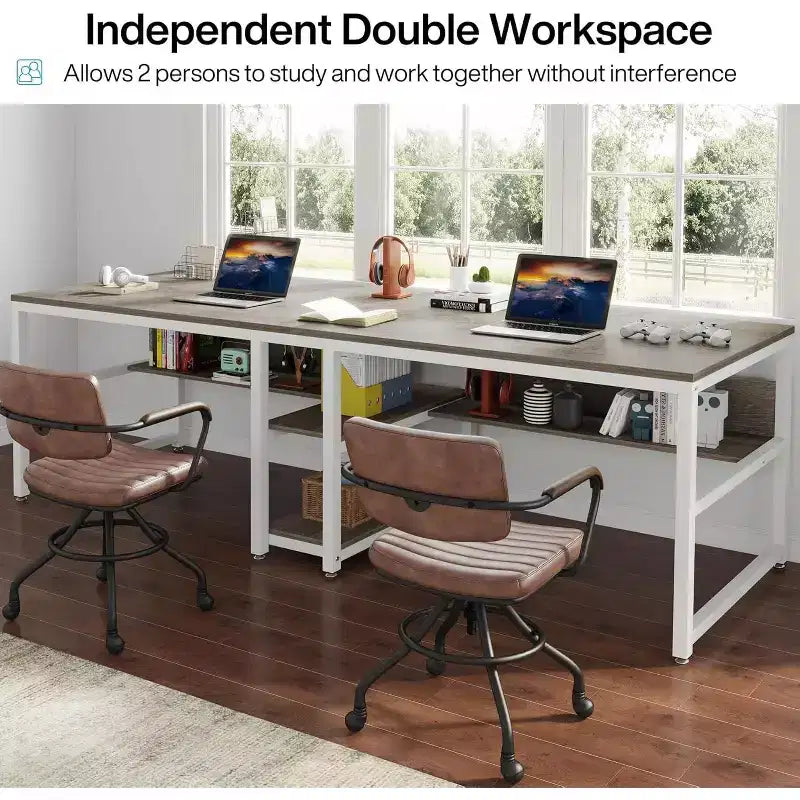 Scrivania per computer Lantine 78.7 con libreria