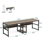 Scrivania per computer Lantine 78.7 con libreria