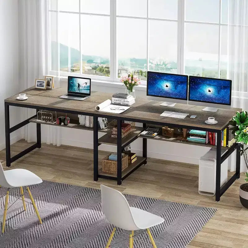 Scrivania per computer Lantine 78.7 con libreria