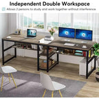 Scrivania per computer Lantine 78.7 con libreria