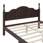 Struttura letto a piattaforma in legno matrimoniale Queen Size Stile retrò con doghe in legno Facilità di montaggio