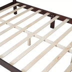 Struttura letto a piattaforma in legno matrimoniale Queen Size Stile retrò con doghe in legno Facilità di montaggio