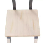 Sgabello da bar per sala da pranzo in legno rustico industriale di qualità commerciale, confezione da 2, di Emma e Oliver
