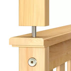 Plank+Beam Letto a castello in legno massello, doppio sopra, con cassetti portaoggetti per adulti/bambini