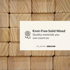 Plank+Beam Letto a castello in legno massello, doppio sopra, con cassetti portaoggetti per adulti/bambini