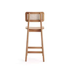 Sgabello da bar altezza bancone Versailles Wood - Manhattan Comfort