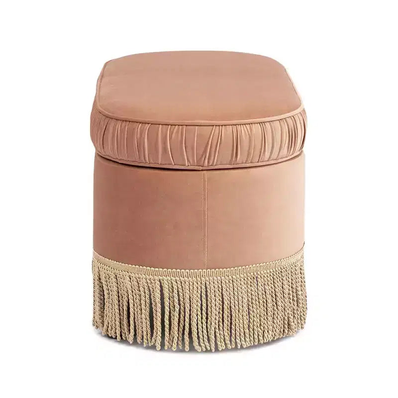 Panca contenitore ovale Jennifer Taylor Home Serena 38 pouf