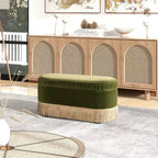 Panca contenitore ovale Jennifer Taylor Home Serena 38 pouf