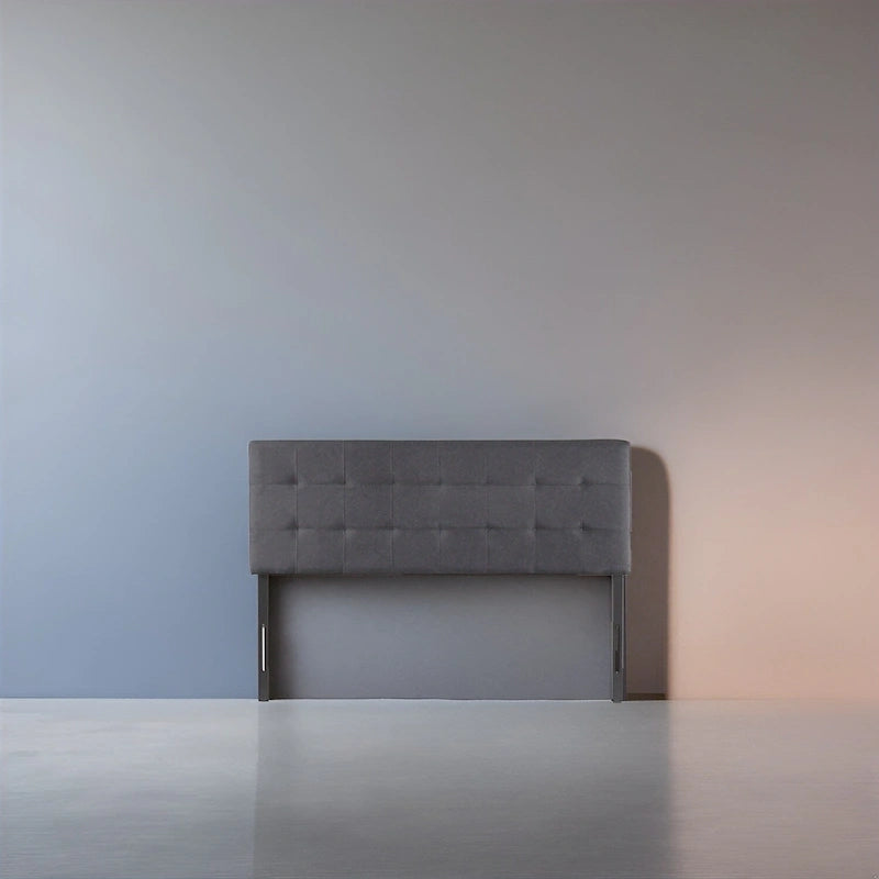 Testata da letto queen-size imbottita, testiera imbottita regolabile in altezza, testiera in tessuto imbottito di alta qualità.