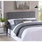 Jessenia Tufted Upholstered Headboard, Height Adjustable Queen Size Headboard, Bed Backboard Padded Premium Fabric Headboard