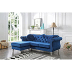 Divano Hollywood Velvet con Chaise Longue Reversibile