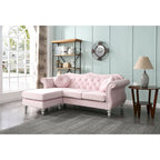 Divano Hollywood Velvet con Chaise Longue Reversibile