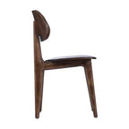 Flash Furniture Verona Set di 2 Sedie da Pranzo Commerciali in Legno Massello con Schienale Curvo Ovale
