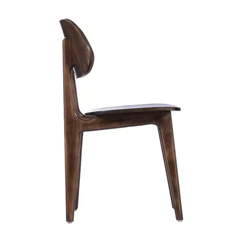 Flash Furniture Verona Set di 2 Sedie da Pranzo Commerciali in Legno Massello con Schienale Curvo Ovale