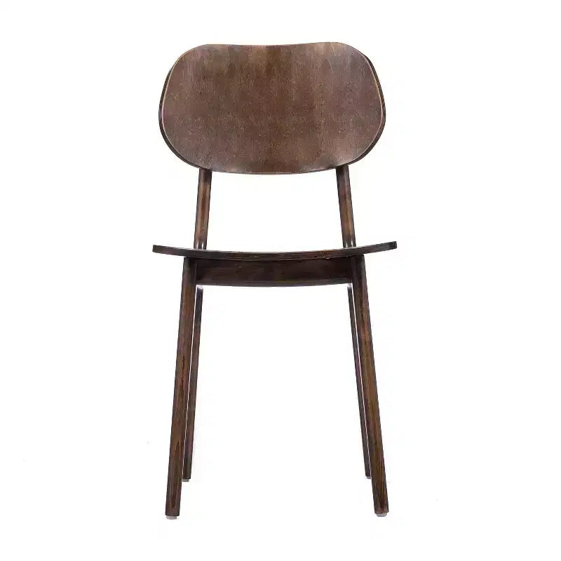 Flash Furniture Verona Set di 2 Sedie da Pranzo Commerciali in Legno Massello con Schienale Curvo Ovale