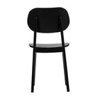 Flash Furniture Verona Set di 2 Sedie da Pranzo Commerciali in Legno Massello con Schienale Curvo Ovale