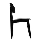 Flash Furniture Verona Set di 2 Sedie da Pranzo Commerciali in Legno Massello con Schienale Curvo Ovale