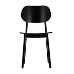 Flash Furniture Verona Set di 2 Sedie da Pranzo Commerciali in Legno Massello con Schienale Curvo Ovale