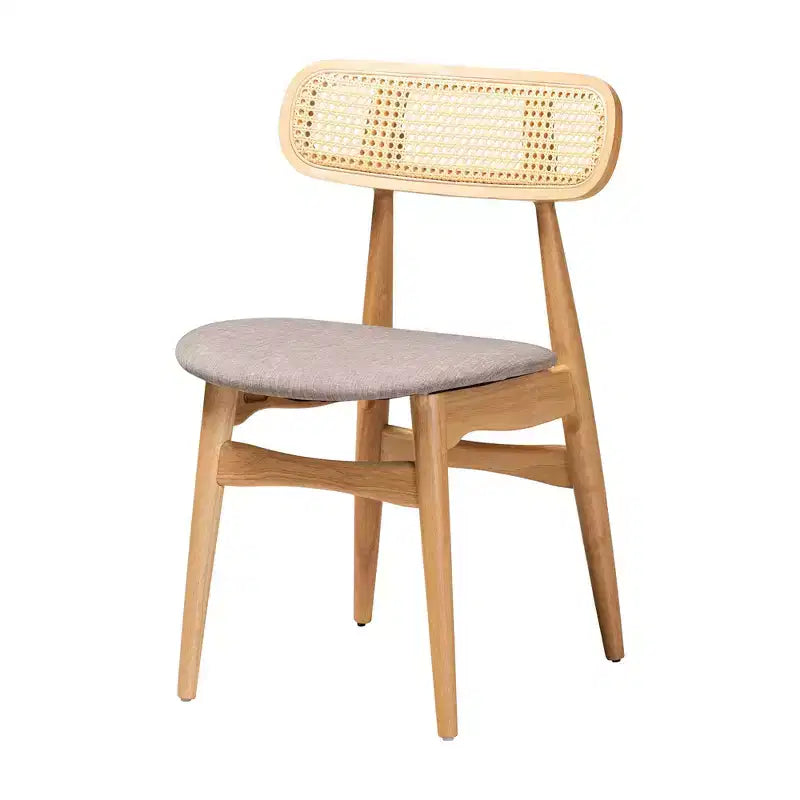 Set da pranzo 7 pezzi Baxton Studio Tarana in legno stile moderno di metà secolo