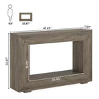 Tribesigns Tavolo consolle da ingresso stile rustico 47 pollici