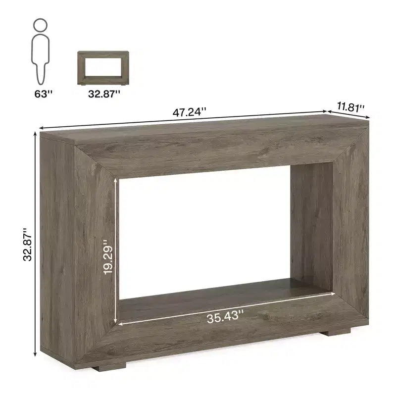 Tribesigns Tavolo consolle da ingresso stile rustico 47 pollici