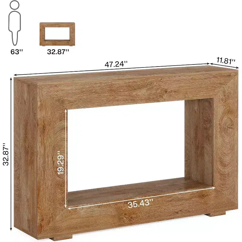 Tribesigns Tavolo consolle da ingresso stile rustico 47 pollici