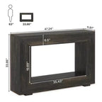 Tribesigns Tavolo consolle da ingresso stile rustico 47 pollici