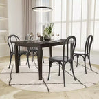 Set di 2 sedie Thonet di Emma and Oliver in resina effetto legno resistenti alle intemperie per uso interno/esterno