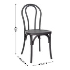 Set di 2 sedie Thonet di Emma and Oliver in resina effetto legno resistenti alle intemperie per uso interno/esterno